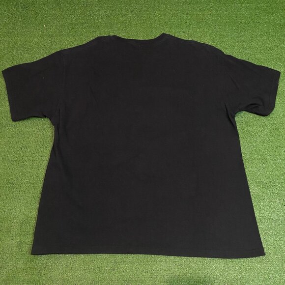 2000s Y2K Rudolph Reindeer Ugly Christmas T-Shirt Black XL M&O Cotton Funny Holi - Picture 4 of 4